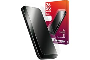 ZAGG Glass+ Screen Protector for iPhone 16/15 – 3X Stronger Tempered Glass with Reinforced Edges, Scratch & Smudge Resistant, InvisibleShield, Easy Installation