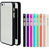 iPhone 5 Case, Costyle Wholesale 8pcs/lot 8 Colors Soft Trim High Clear Back Hard Cover Bumper Case Skin for New iPhone 5 SE 5G 5S 5GS