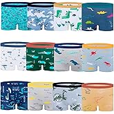 JackLoveBriefs Boys Cotton Boxer Briefs Dinosaur Polar Bear Toddler Kids Underwear 12 Pack