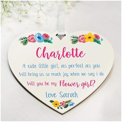 flower girl plaque