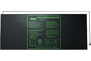 iPower 48" x 20" Waterproof Durable Seedling Heat Mat Warm Hydroponic Plant for Indoor Gardening Germination Starting