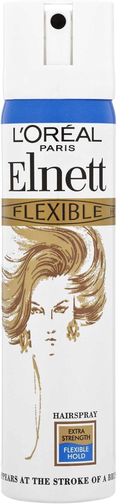 L'Oreal Paris Elnett Hairspray Flexible Extra 75ml - 3 Pack UV Filter Coloured