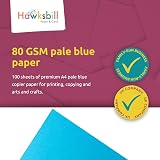 Hawksbill Pale Blue Paper A4 80 GSM 100 Sheet Pack for Copier Printer view 2