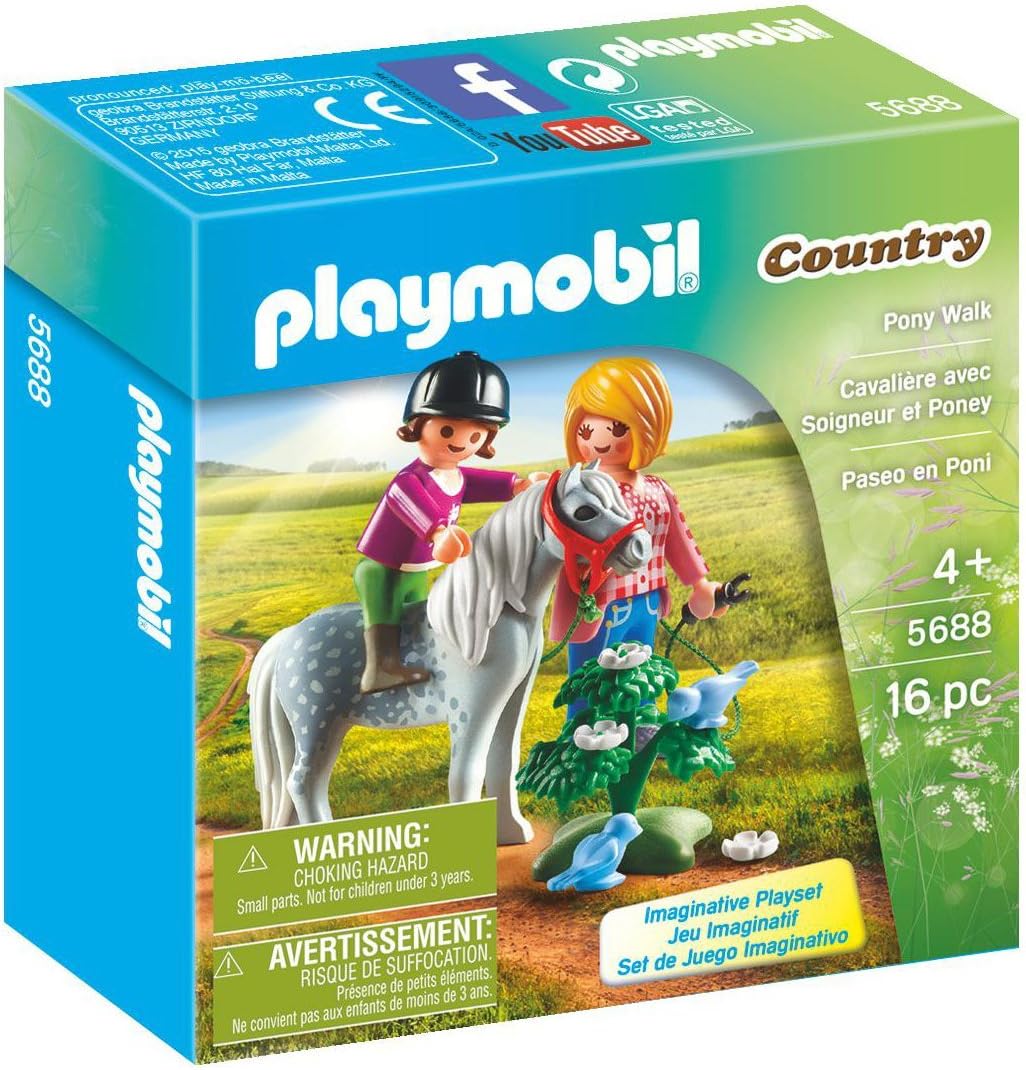 Playmobil Pony Walk, Multicolor