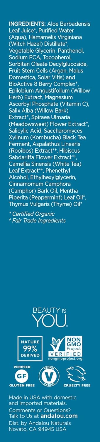 andalou pure pore toner