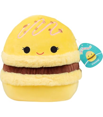 Squishmallow Lizma Il Macaron – Peluche Morbido 7,5 Pollici (19 Cm) – Materiale Simile Al Marshmallow