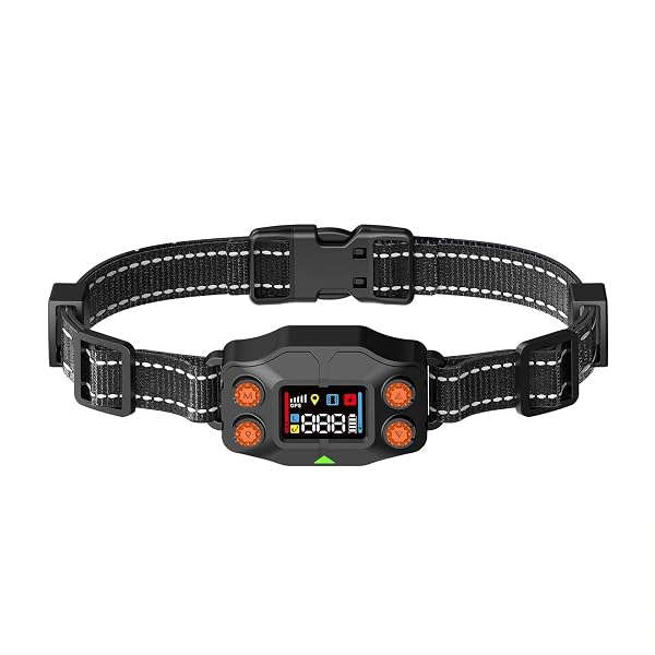 CHWWEN GPS WIRELESS DOG FENCE, GPS DOG COLLAR FENCE SYSTEM, ADJUSTABLE 25-999 YARDS RANGE, IPX7 WATERPROOF, 5 TRAINING MODES FOR MEDIUM/LARGE DOGS OVER 15 LBS