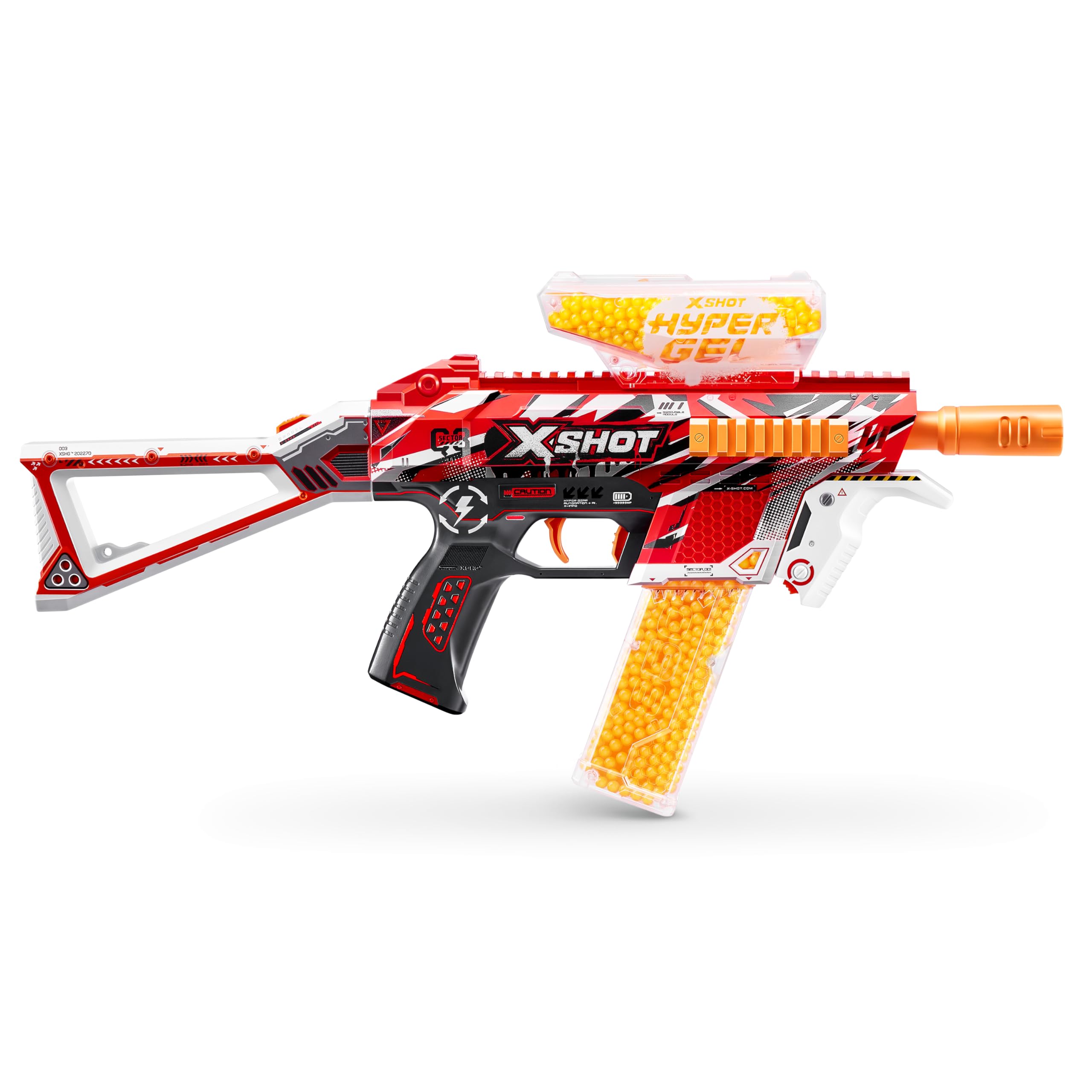 XSHOT Hyper Gel Trace Fire (with 2,500 Hyper Gel Pellets) by ZURU, Medium