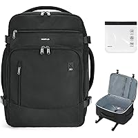 Amazon.com | ECOHUB 17'' Small Travel Backpack, United Airlines Personal  Item Bag 16.7"x10"x8" with 13 Pockets Carry on Backpack with USB Port  Luggage Sleeve Travel Essentials for Men Women Water Resistant, Black |