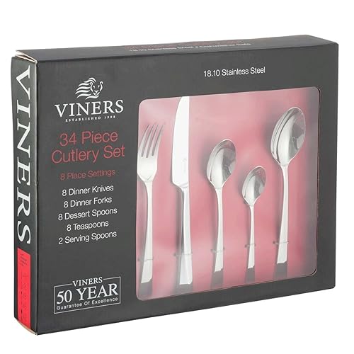 Viners Angel 58 Piece Stainless Steel Cutlery Canteen Set Serving for 8
