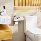 HapiRm Toilet Roll Holder With Drawer Shelf Self Adhesive Wall Mounted view 7
