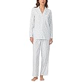 Eileen West Sleepwear & Loungewear for Women - Heritage 100% Cotton Brushed Flannel Collection - Button Down Pajama Set
