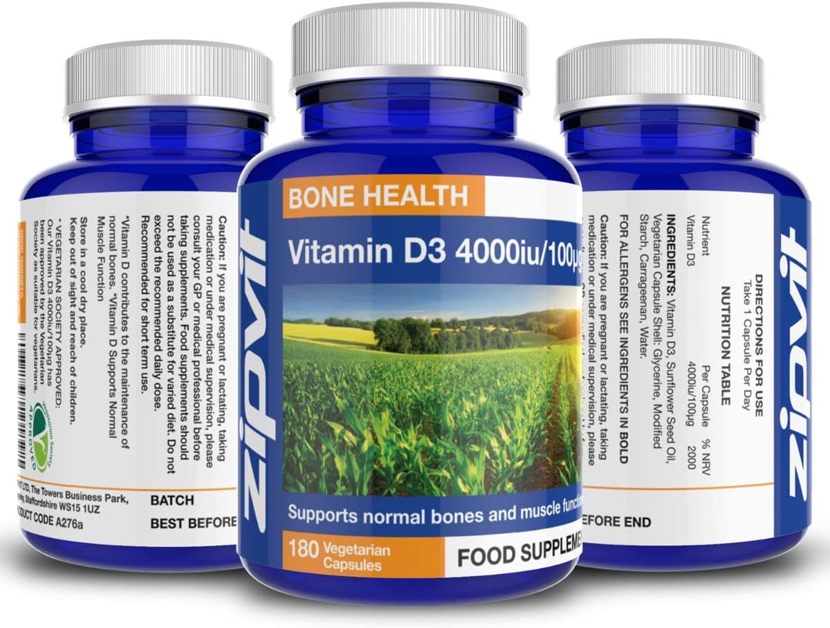 Zipvit Vitamin D3 4000IU Softgels, High Strength Vitamin D Supplement, Immune Support, 6 Months Supply - Image 5