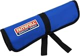 Faithfull 9 Pocket Tool Bit Roll Drill Bit Organizer Zip Compartment view 2