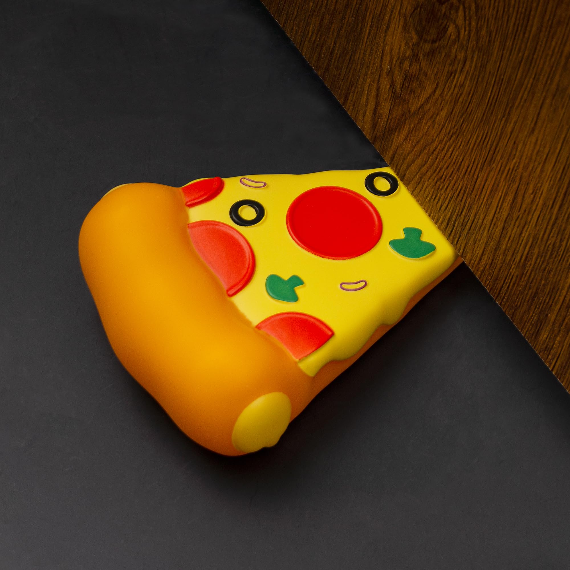 Dormercy Decorative Door Stop, Cartoon Pizza Cute Door Stopper, 1 Pack Door Wedge for Home and Office Floor(Patented)