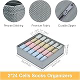 Joyoldelf Drawer Organisers Dividers 24 Cell 2 Pack Gray view 5