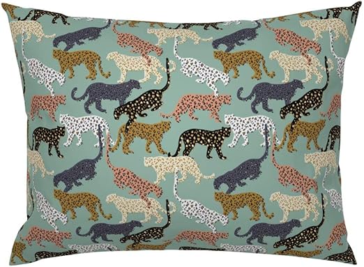 Amazon Com Roostery Pillow Sham Animal Africa Animal Leopard