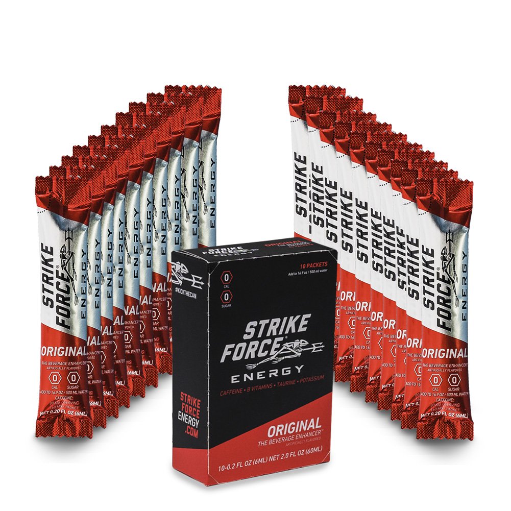 Strike Force Energy - 10 Ct Boxes - Original - Liquid Drink Mix