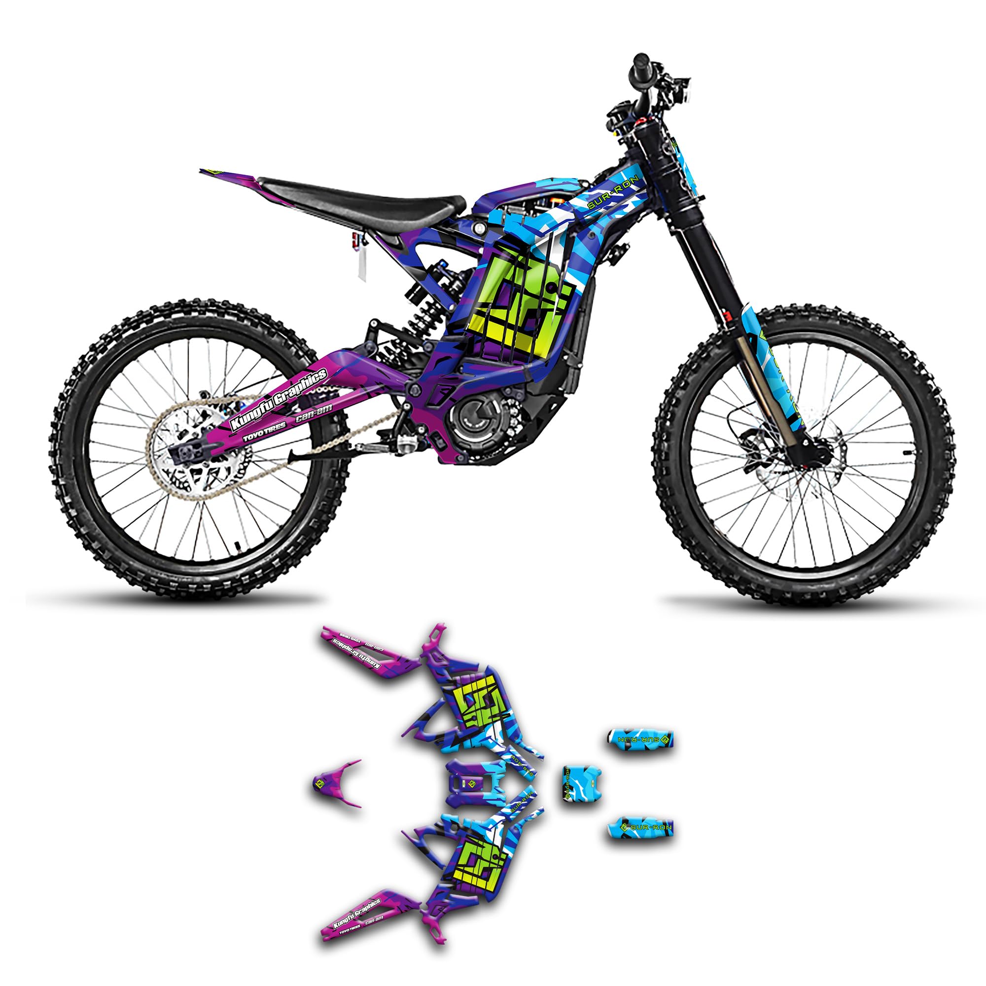 Kungfu Graphics Decal Kit for Surron SUR-Ron Light