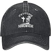 Philysonic 5 Oclock Somewhere Hat It is 5 Oclock Somewhere Hat Women Baseball Hat Cool Hats