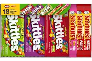 SKITTLES & STARBURST Chewy Candy Graduation Gifts, 18 Ct Bulk Box
