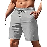 COOFANDY Men's Running Athletic Shorts 9" Gym Workout Lightweight Elastic Waist Sports Shorts