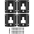 Forccord 4pcs Tie Down Anchors Plates for Ford F150 F250 F350 & Raptor 2025-2015 Replacement of FL3Z-9928408-AB Accessories with 18 pcs Torx Screws& Install Tool