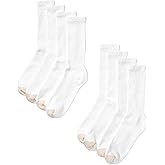 Gold Toe Men's 8-Pack Crew Sock (White)