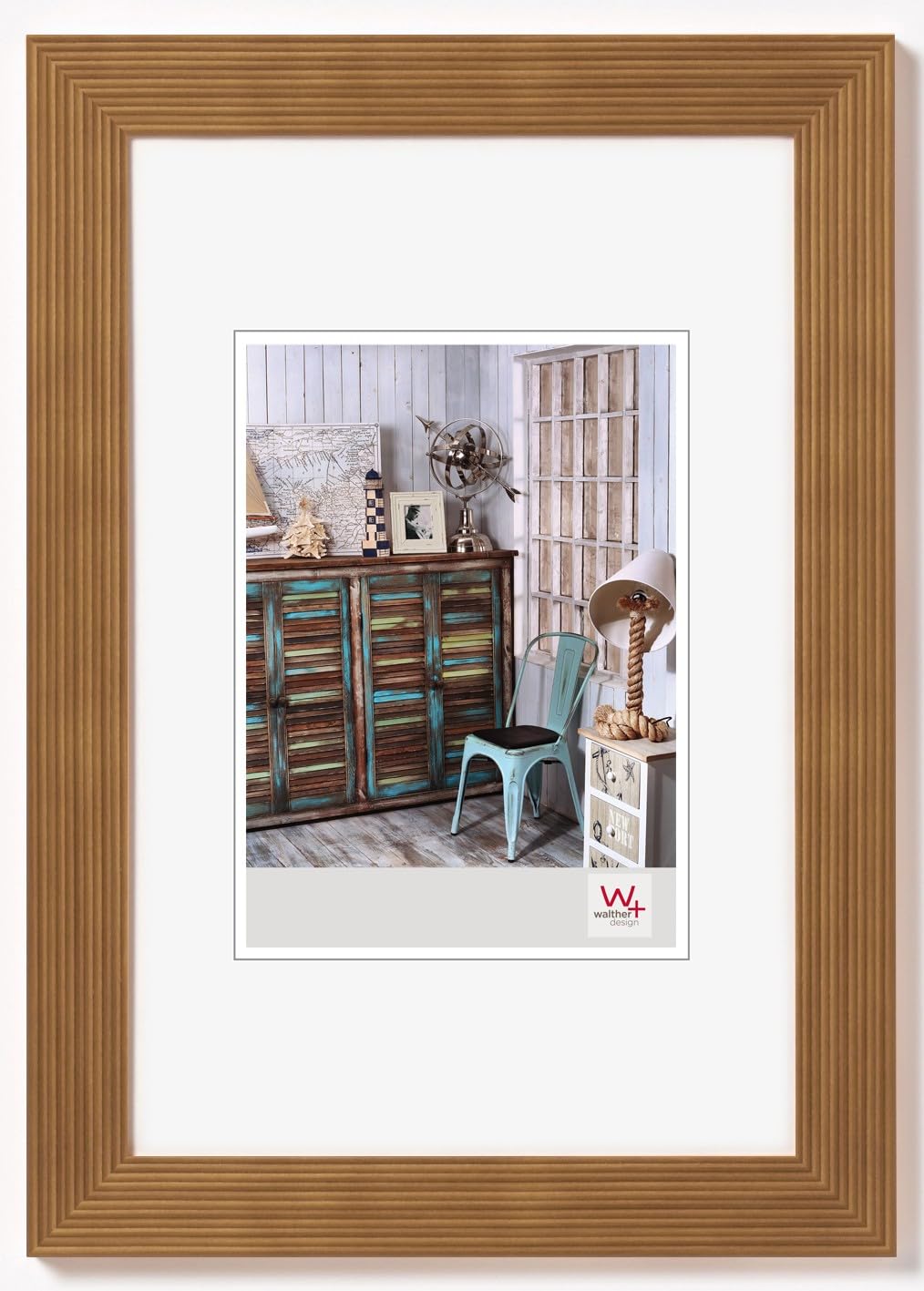 walther design Picture Frame Oak 10 x 15 cm Grado Wooden Frame HI015E — image 1