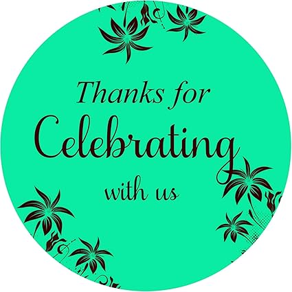 thank you for celebrating with us stickers
