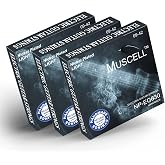 MUSCELL Electric Guitar Strings Handmade Nickel Plated Hex Steel Colorful Ball End-3 Packs-6 String-Light 09-42