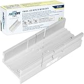 FIRSTINFO 5.5 Inch Metal Small Aluminum Miter Box | for Manual Saw, for Hand Saw, 3 Cutting Angles, H5442