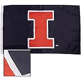 Desert Cactus University of Illinois Flag – 3x5 Ft Embroidered Nylon Banner for Indoor/Outdoor Use, Illini Design, for Events and Home Décor (Embroidered C)