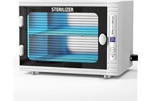 VERYTOP Professional UV Sterilizer Cabinet, 10L UV Sanitizer Box UV Light Nail Tool Cleaning Machine with Time Setting, UV Light Sterilizer for Esthetician, Manicurist, Spa,Tattoo,Barber&Salon(10L)