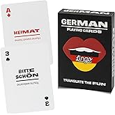 German Lingo Playing Cards | Travel Flashcards | Learn German Vocabulary in A Fun & Easy Way | 52 Essential Translations