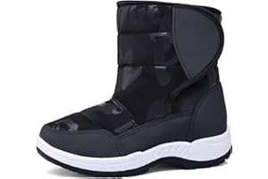 K KomForme Boys & Girls Snow Boots Warm Anti-Slip Outdoor Winter Shoes (Toddler/Little Kid/Big Kid)