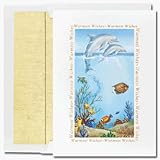 Dolphins and Fish - Boxed holiday Christmas Cards