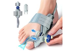 HEMEXS Bunion Corrector for Women & Men – Adjustable Big Toe Splint for Hallux Valgus Correction, Orthopedic Brace for Pain Relief & Toe Alignment – Fits Left & Right Feet (Day & Night Wear)​​ (1PACK)