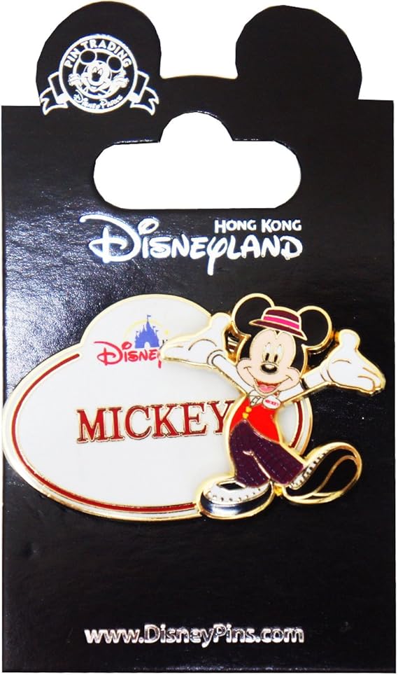 Amazon ディズニー Disney ミッキー キャストバッジ ピンバッジ 香港 Hkdl 海外ディズニー限定 ファッション小物 通販