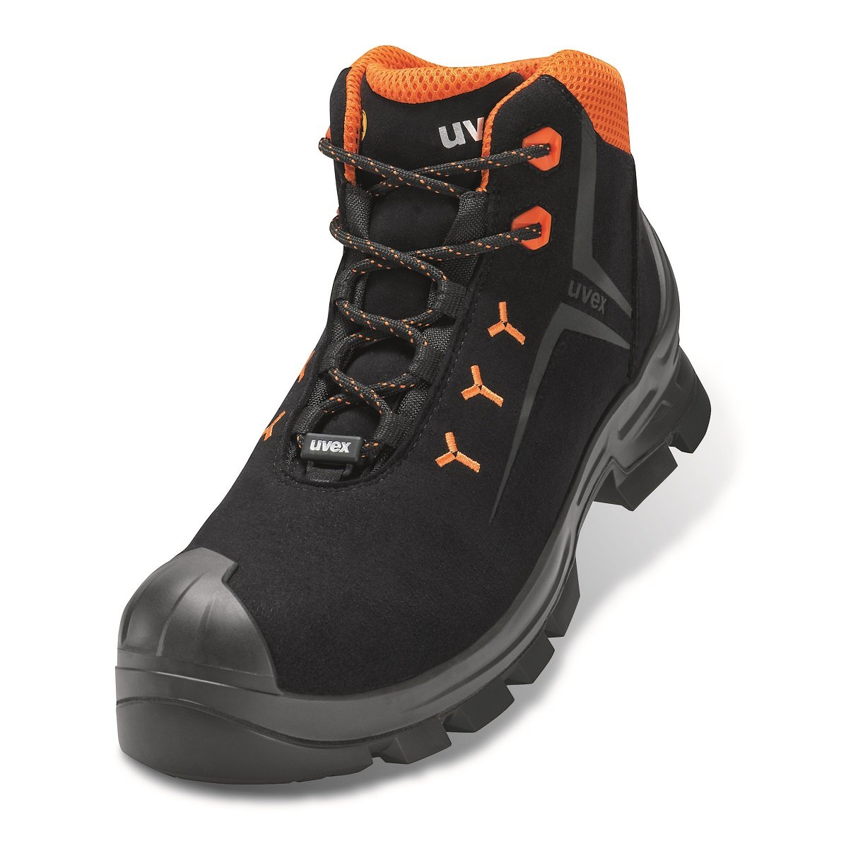 Uvex 2 Work Boots - Safety Boots S3 SRC ESD - Orange/Black, Size: 41