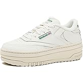 Reebok Club C Extra Platform Sneakers for Women - White Casual Tennis Women's Fashion Sneakers - Womens Shoes Size 5 to 11