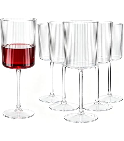 Amazon.com: PLASTICPRO 10 Pack Plastic Wine Goblets 9 oz Two Tone Elegant  Disposable Wine Glasses with Stem Reusable Hard Plastic Drinking Glasses  for Parties Weddings, Pink and Clear : Health & Household