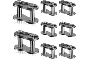 TRINKRITTEY 8 Pcs 420 Chain Master Roller Connector Links Chain Master Link Motorcycle Pocket Bike Chain Cross Master Link Connector Replacement Dirt Bike Motorcycle Parts Mini Bike Go Kart Parts