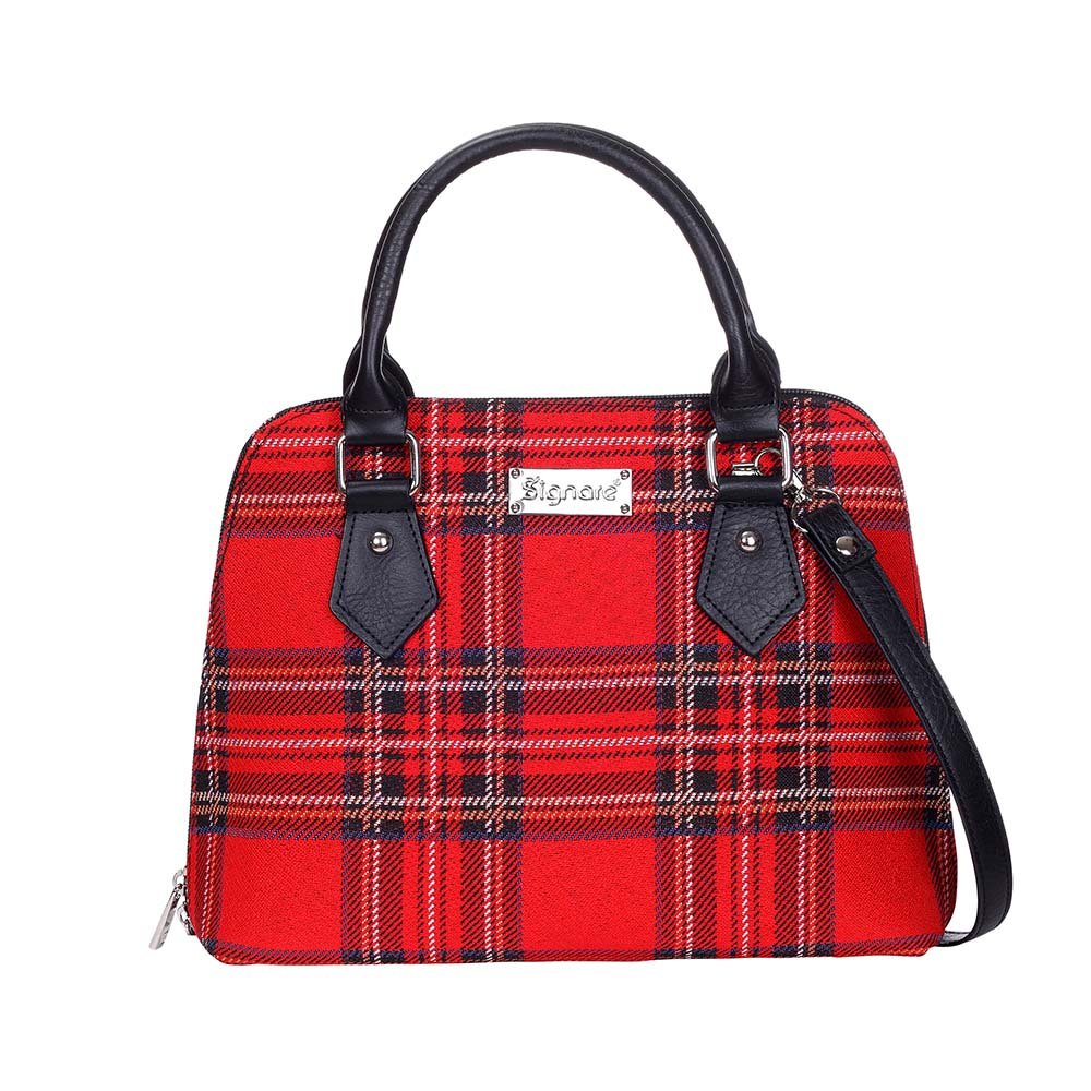 Signare Tapestry Handbags Shoulder bag and Crossbody Bags for Women with Fashion Pattern Designs (Royal Stewart Tartan, CONV-RSTT)