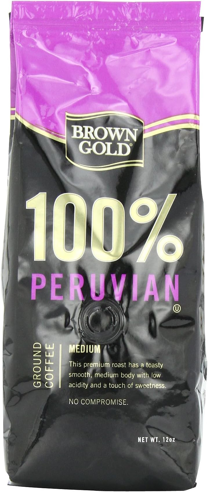Brown Gold 100% Peruvian Coffee, 12-ounce bag
