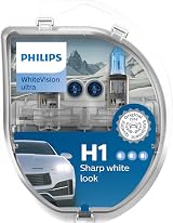 Philips WhiteVision ultra H1 Headlight Bulbs Set of 2