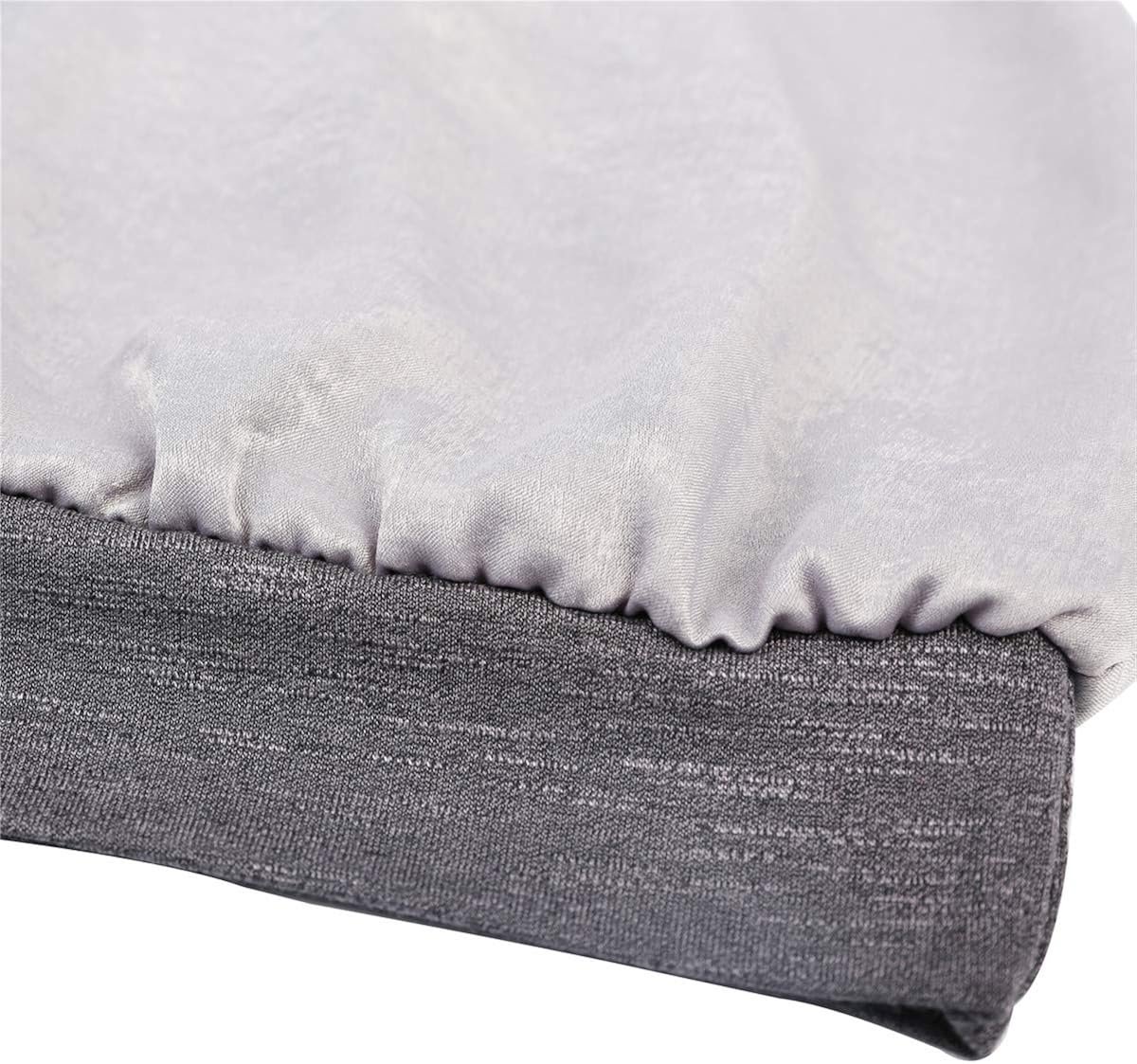Slap Night Cap Sleep Hat Beanie - Dark Grey Women Organic Bamboo Satin Silk Lined Bonnet Surgical Cap Summer Scarf Hair Cover for Lady Lightweight Light Thin Jersey Chemo, Gifts for Women: Clothing