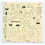 VASP Electronics High Gain Stereo Bass Treble PCB board for Audio Amplifiers using NE5532 op amp ic DIY project - PCB only- 1 piece