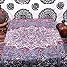 Labhanshi Twin Bed Dorm Decor, Psychedelic Tapestry, Sun and Moon Tapestry,Star Mandala Tapestries, Twin Hippie Star Tapestries, Throw Bedspread