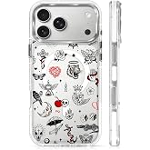 casesok for iPhone 17 Pro Max/18 Pro Max Case Compatible with Magsafe,Clear Aesthetic Design Cute for Girls Women,Anti-Drop Protective Hard Phone Case-Mystic Mix Skull Tiger Asthetic